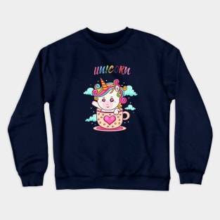 Unicorn Coffee Lover Crewneck Sweatshirt